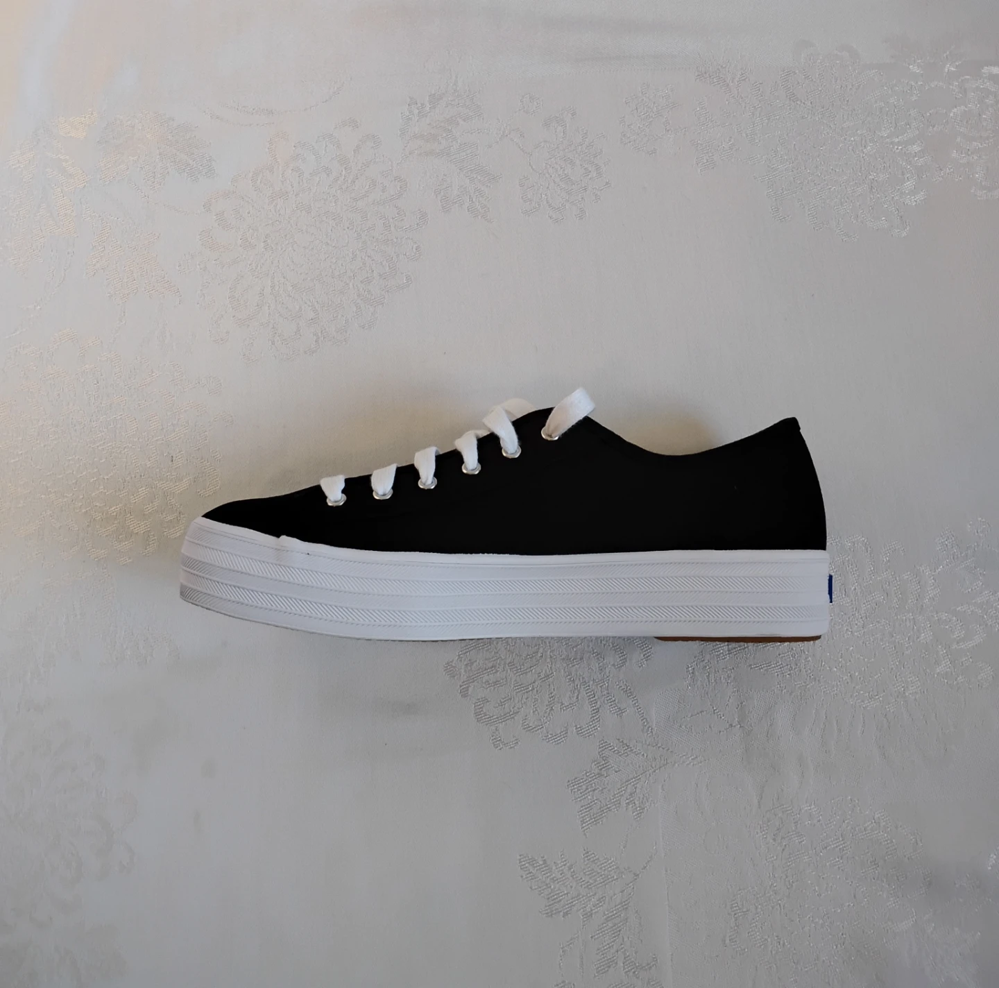 ⚽ Brand New Black Organic Cotton Platform Keds - photo 3