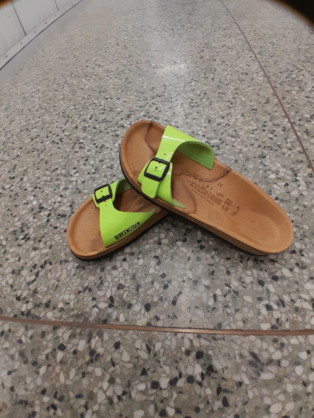 Birkenstock Arizona Sandals - Neon Green  Women's size 10 - photo 3