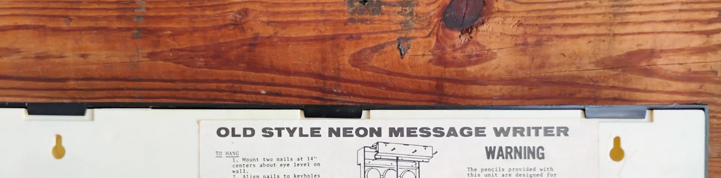 VINTAGE “OLD STYLE” BEER NEON MESSAGE MENU BOARD - photo 5
