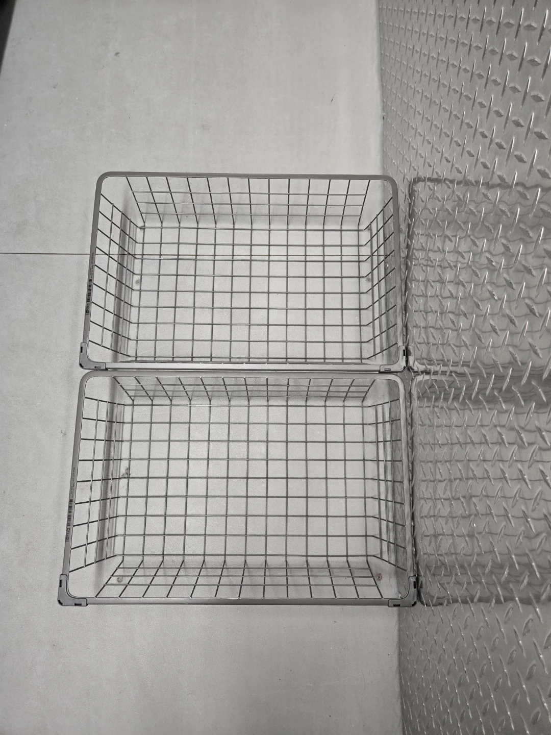 2 Discontinued IKEA Algot Wire Basket Drawers Only - Grey 21174 - photo 2
