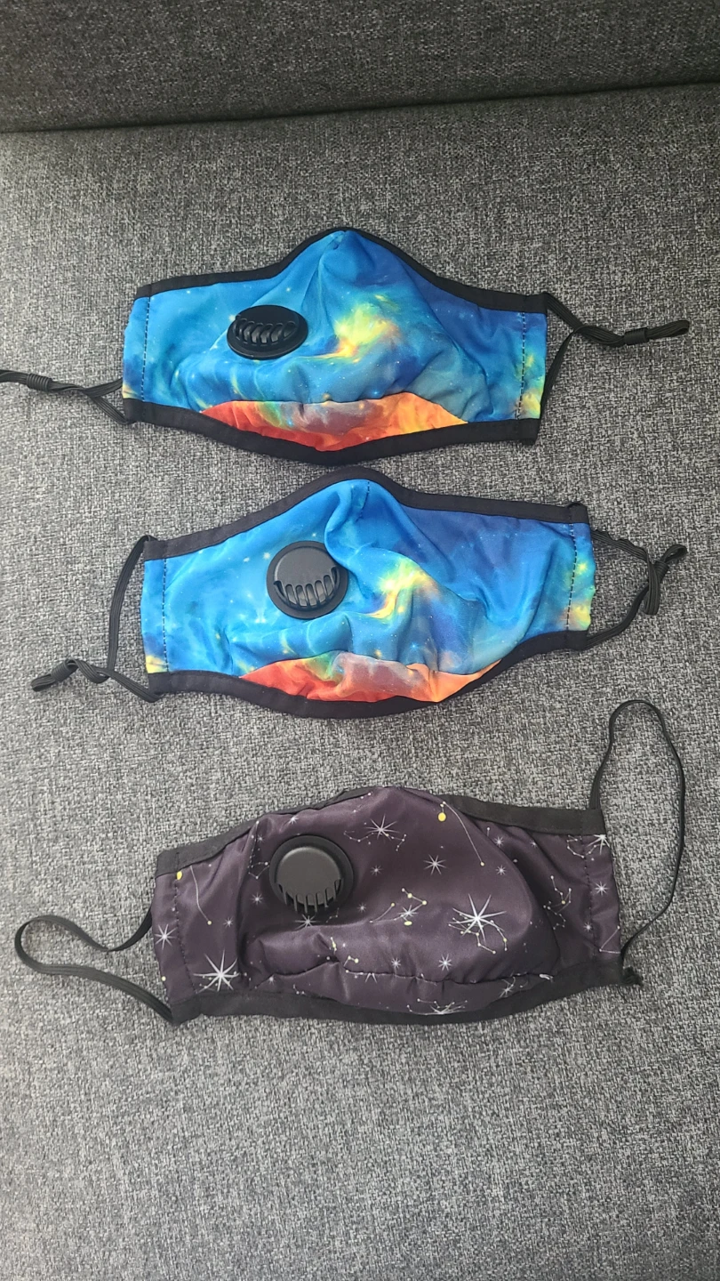 3 Reusable Face Masks with Valves never used