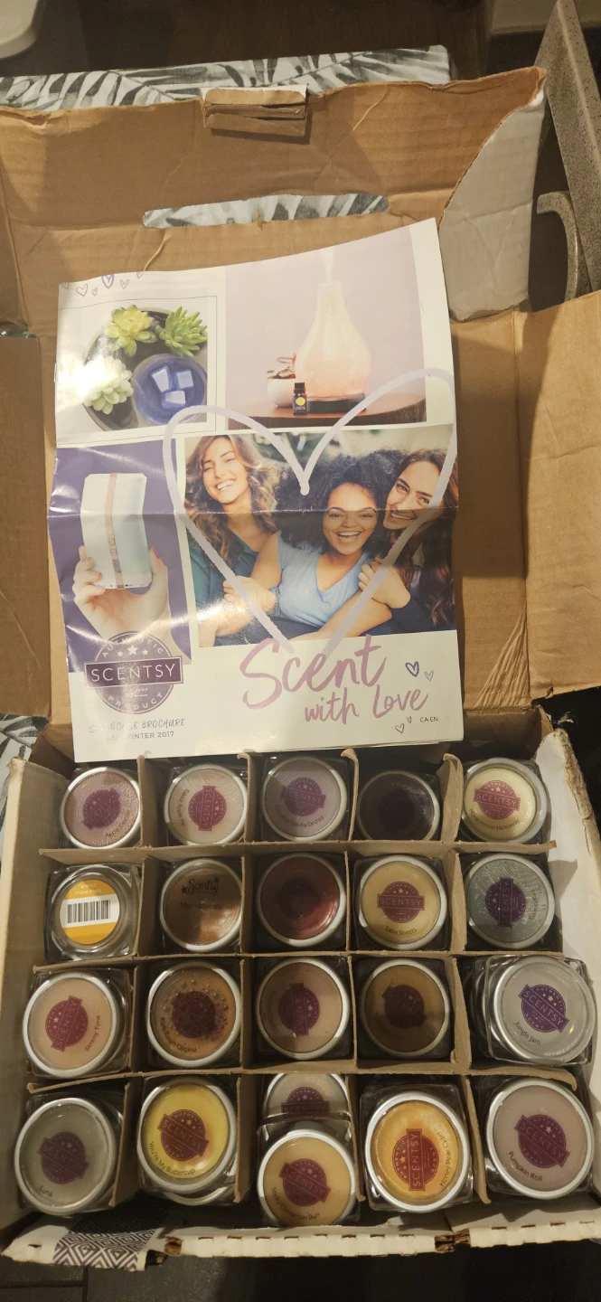 Scentsy testers in box 2017
