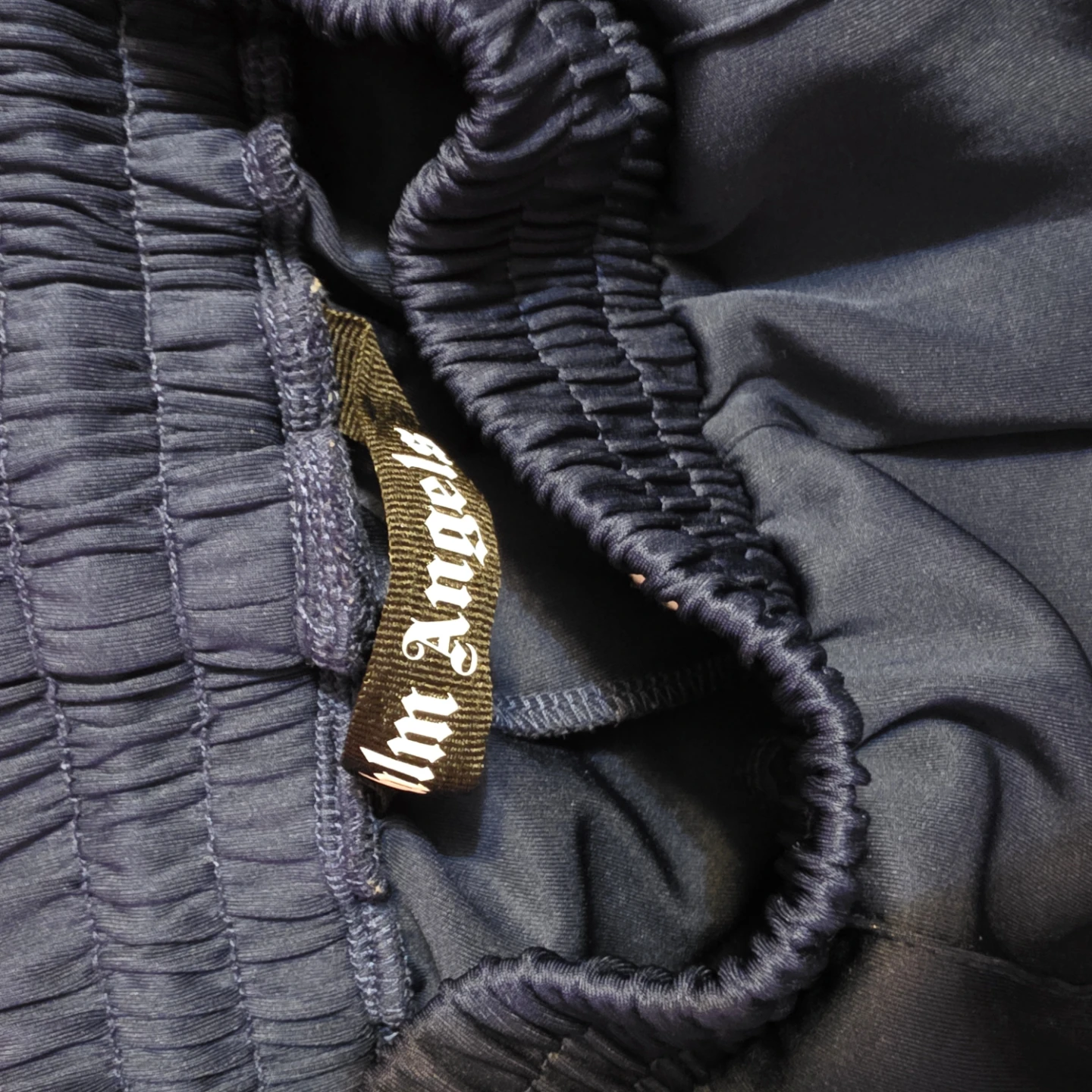 Palm Angels Navy Track Pants with White Stripe S - photo 4