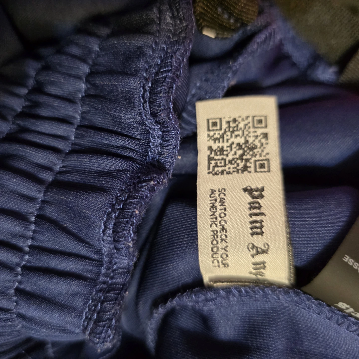 Palm Angels Navy Track Pants with White Stripe S - photo 5