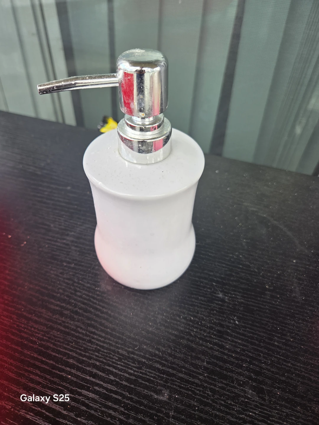 White Ceramic Soap Dispenser