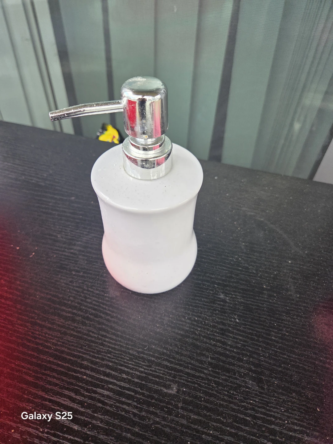 White Ceramic Soap Dispenser - photo 2