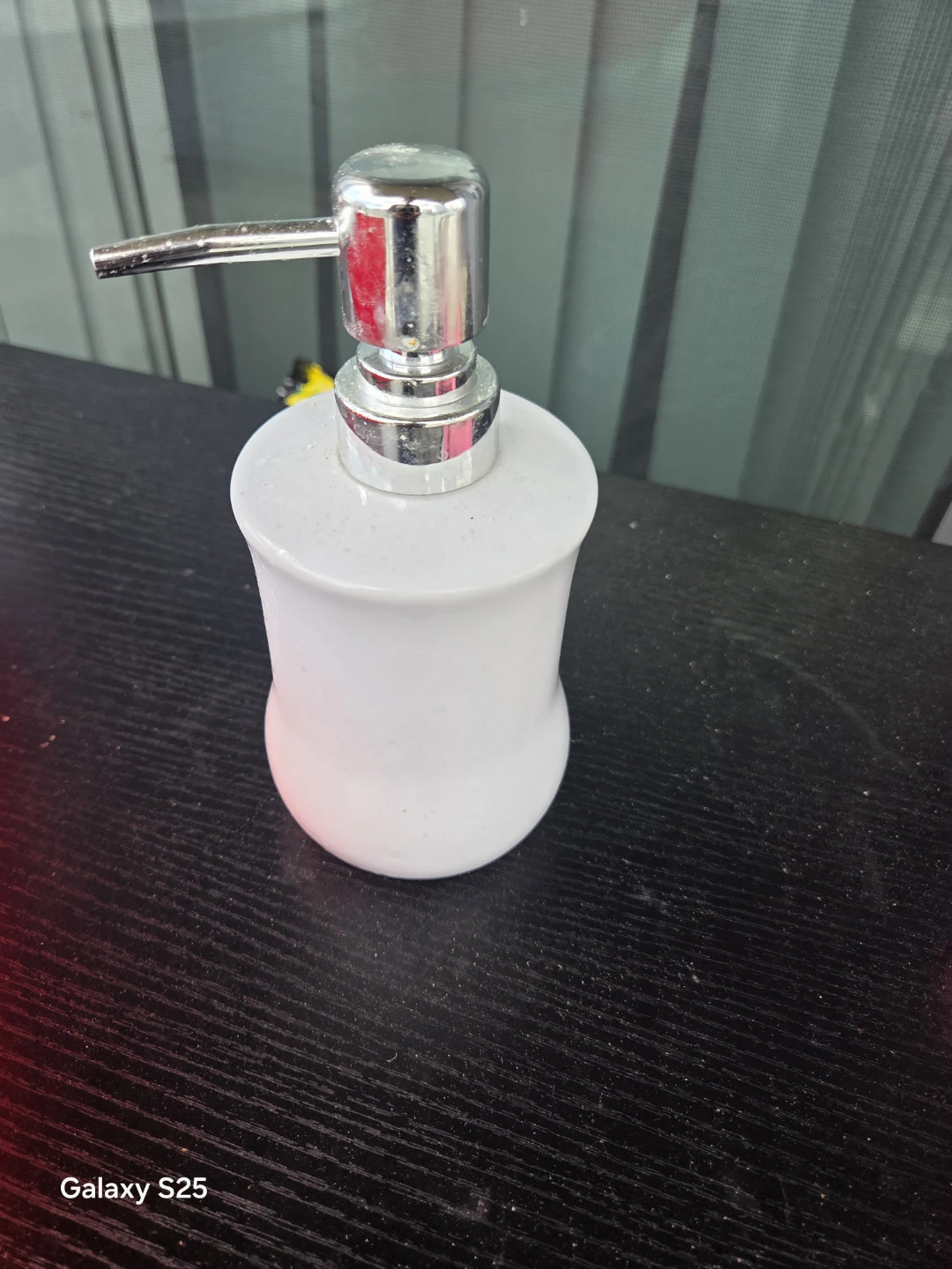 White Ceramic Soap Dispenser - photo 3