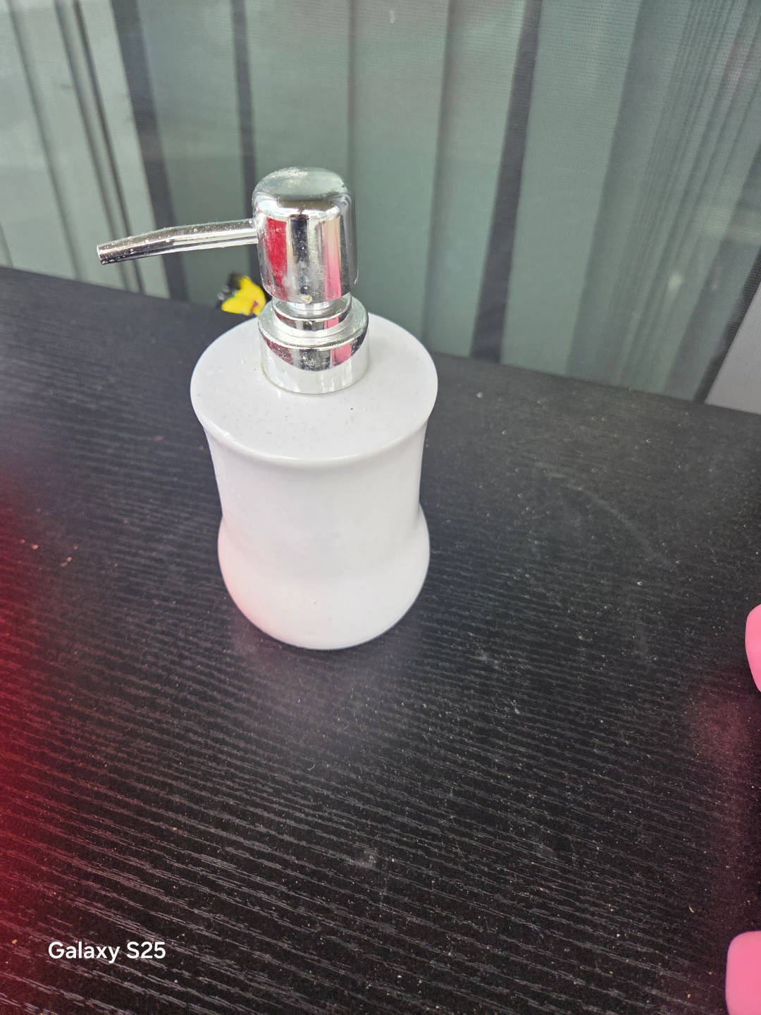 White Ceramic Soap Dispenser - photo 4