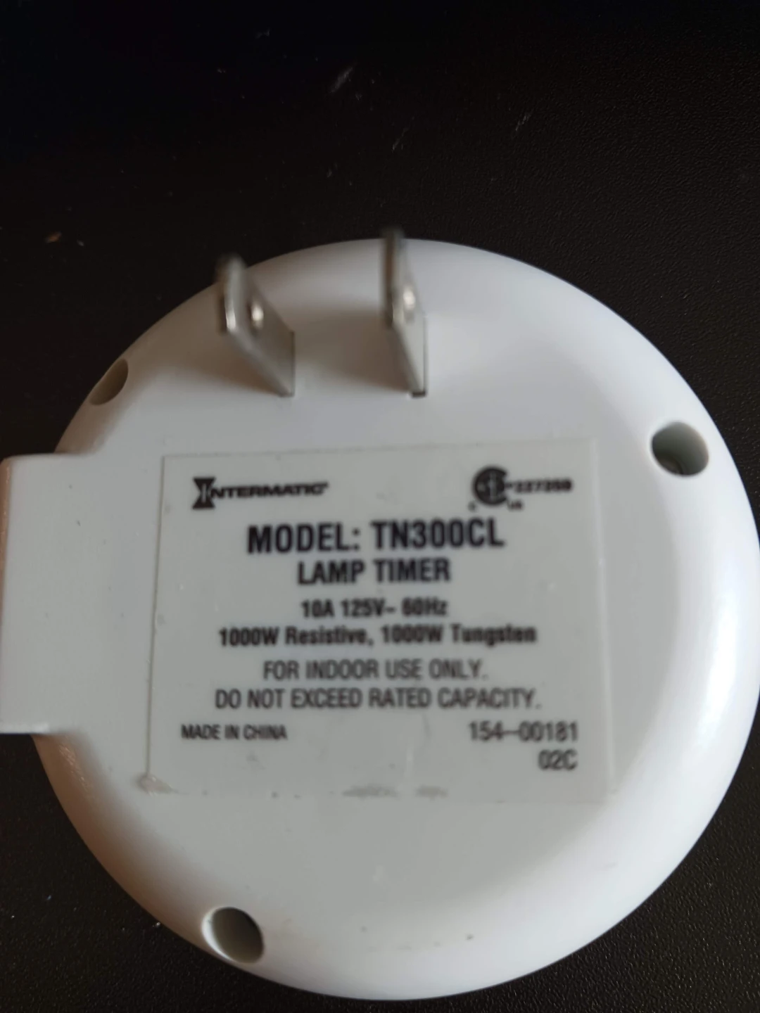 ⚽  Intermatic TN300CL Lamp Timer - photo 3