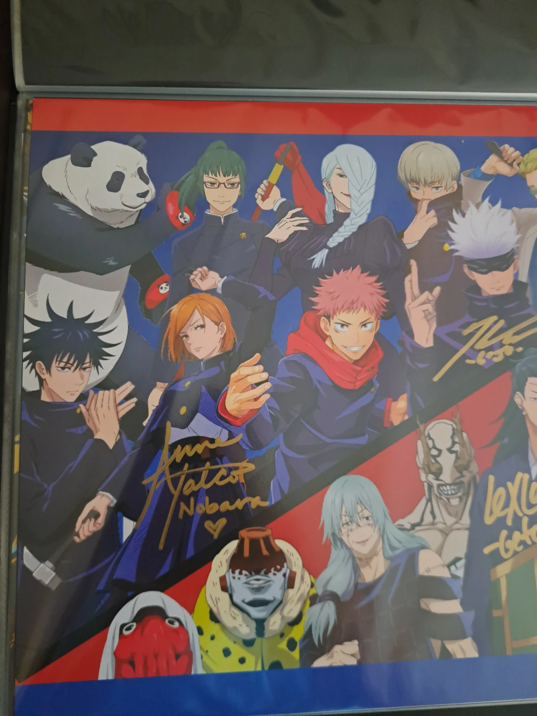 Jujutsu Kaisen Anime Poster with Signatures - photo 2