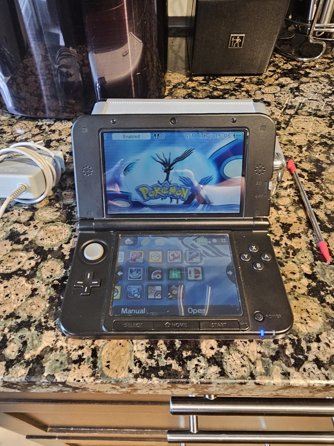 Nintendo Red 3DS XL Console - photo 3