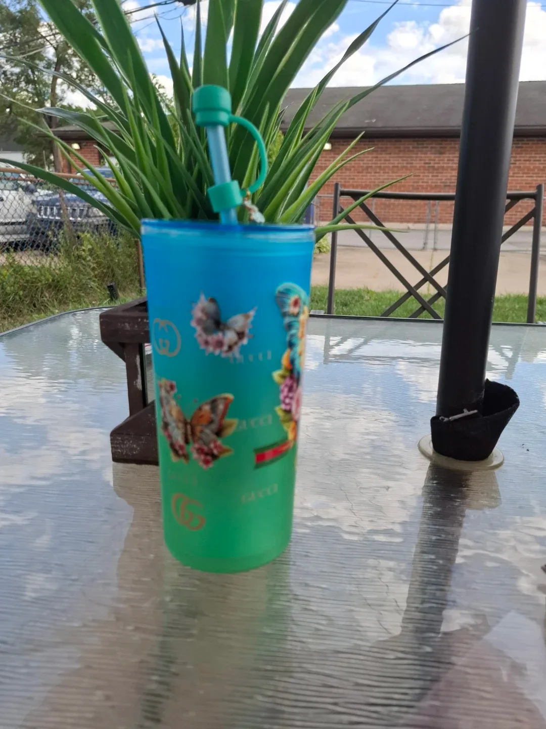 Gucci Butterfly Tumbler with Straw - photo 4