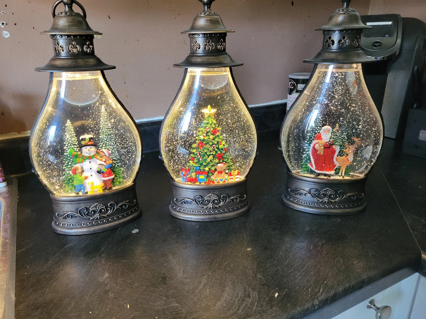Christmas Snow Globe Lanterns