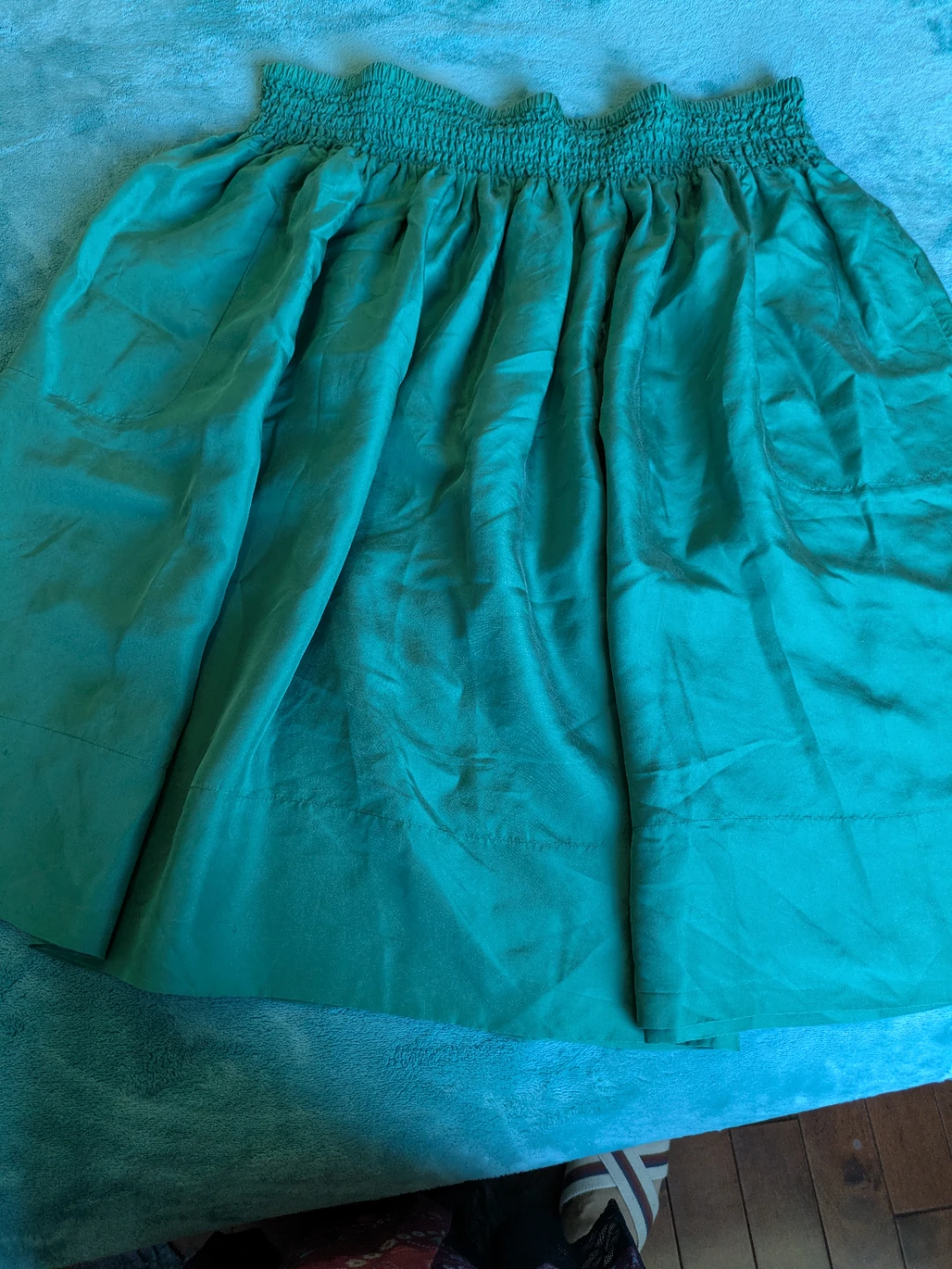 Talbots Women's Green Silk Skirt - photo 5