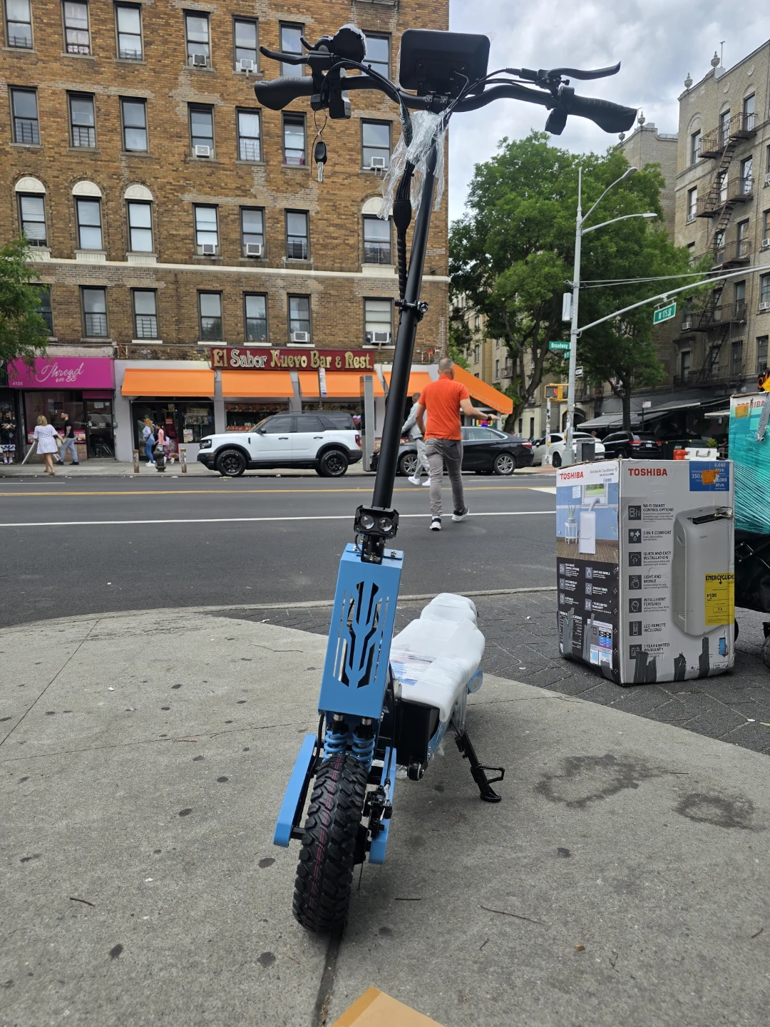 Blue Electric Scooter GT08 - photo 4