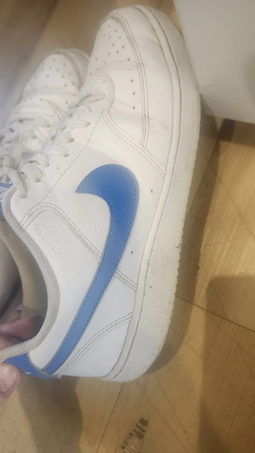 Nike White & Blue Sneakers - photo 3