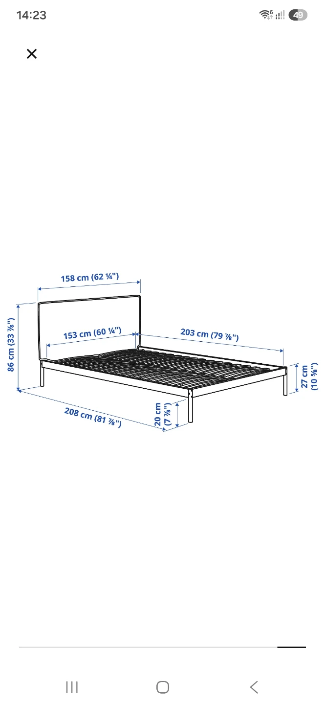IKEA KLEPSTAD Queen Bed Frame - photo 4