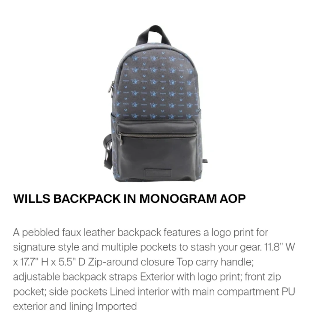 True Religion Wills Backpack in Monogram AOP - photo 5