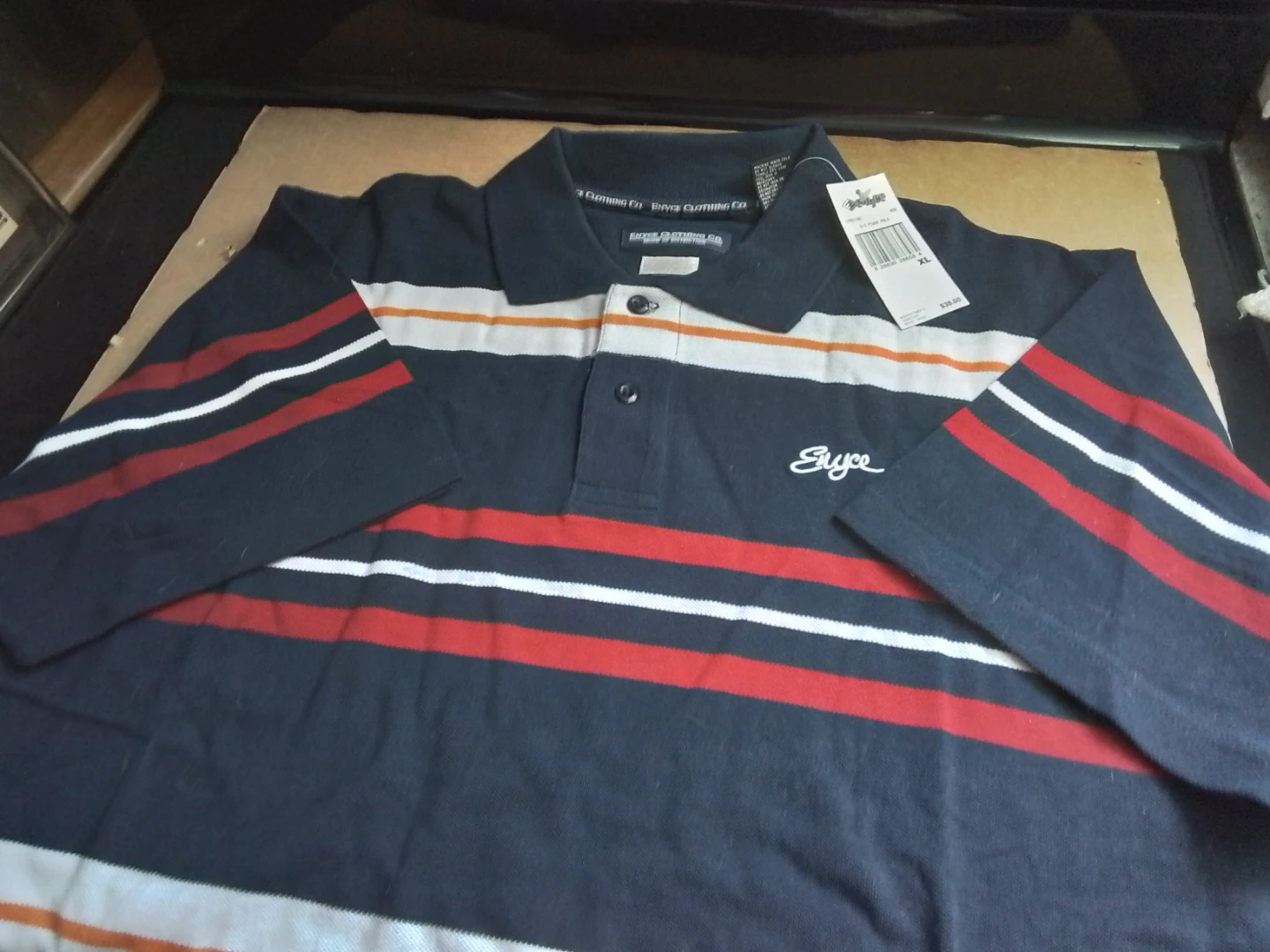 Enyce Vintage Striped Polo Shirt XL - photo 3