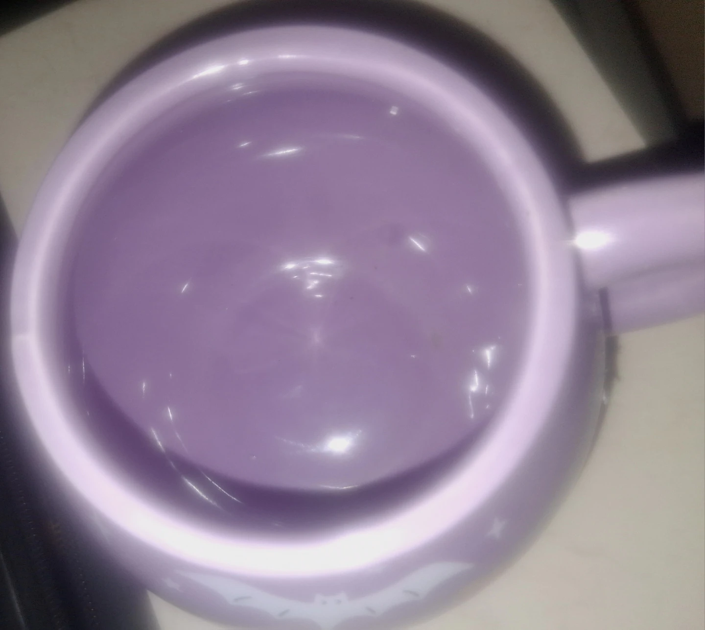 Decorative Purple Halloween Mug with Pumpkin and Bats - photo 2