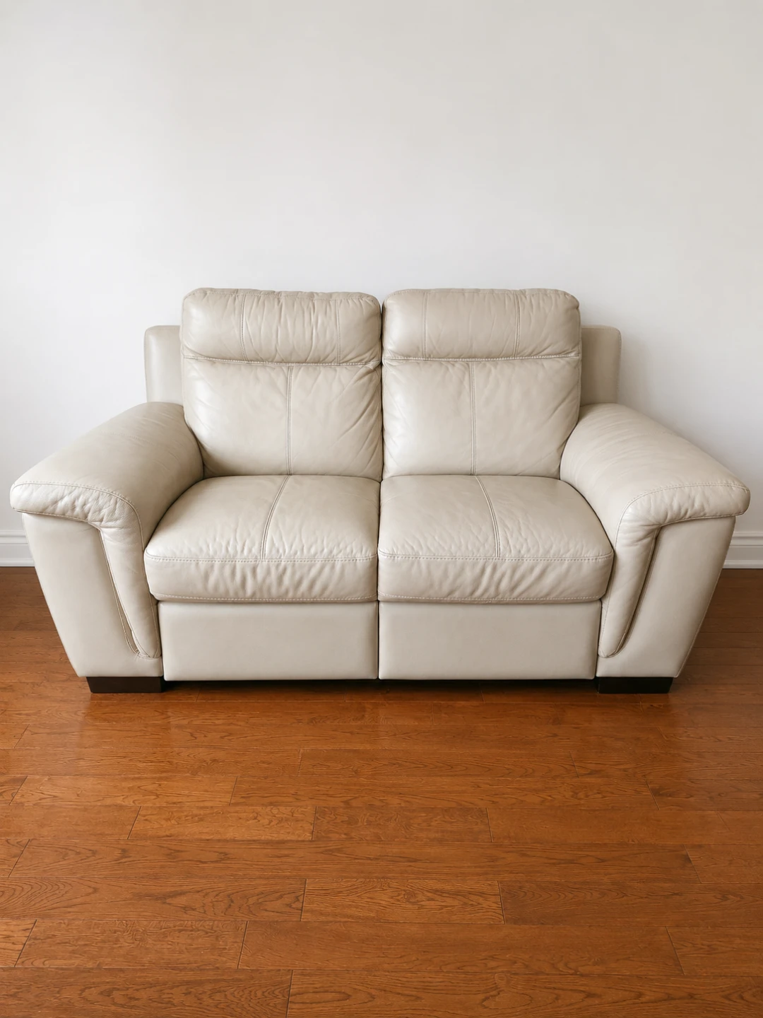 Cindy Crawford Genuine Leather Reclining Loveseat