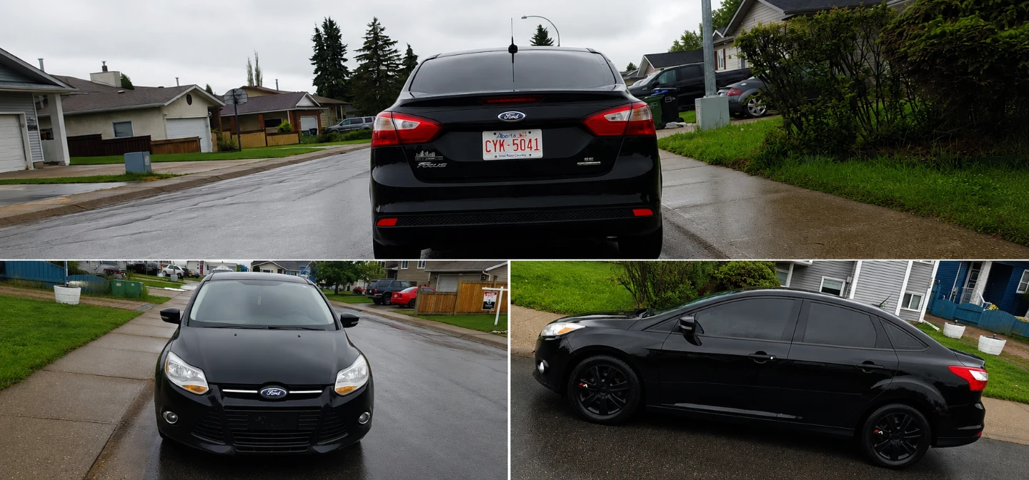 Black Ford Focus 2012