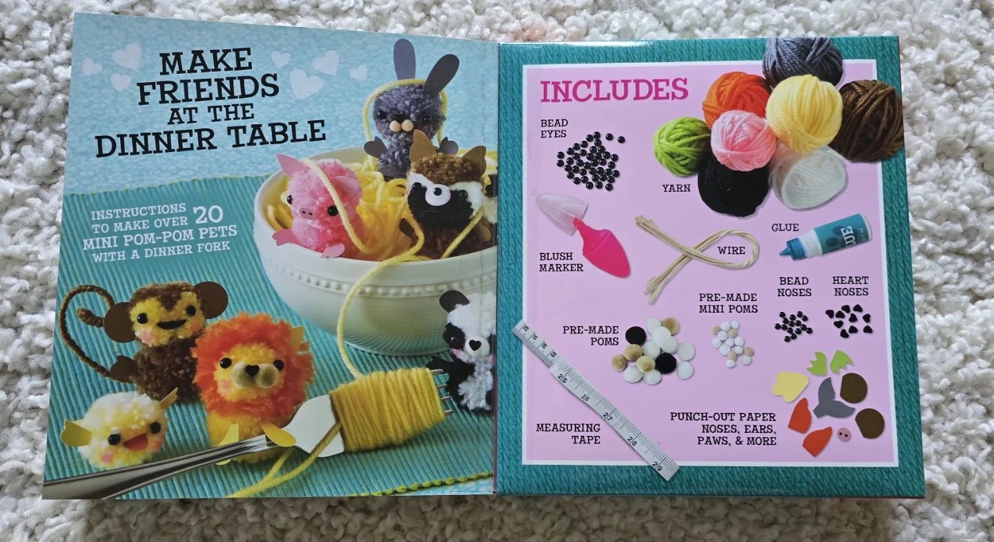 New Klutz Mini Pom-Pom Pets Craft Kit - photo 3