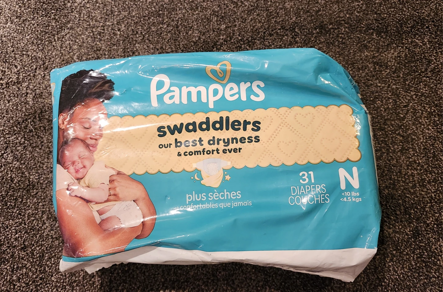 Pampers Swaddlers Diapers - Size N (31 Count)