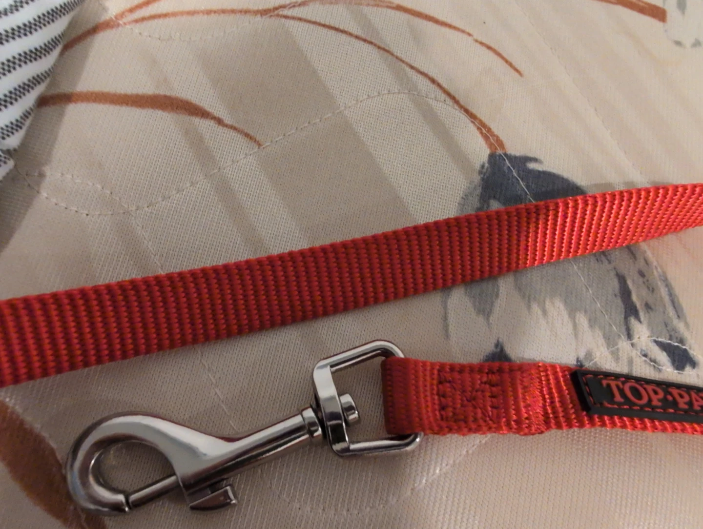 Red TOP PAW Dog Leash - photo 2