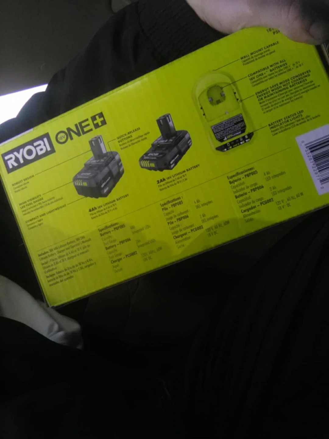 Ryobi ONE+ 18V Lithium Battery and Charger Kit