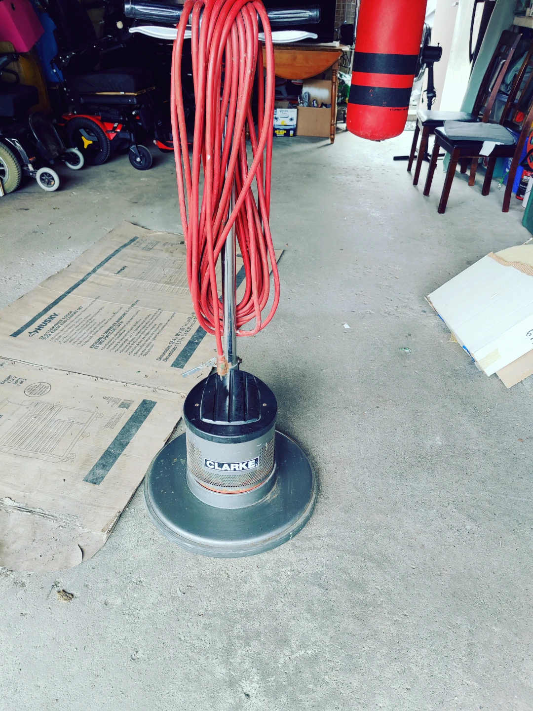 Clarke Floor Buffer and Sander with Pads