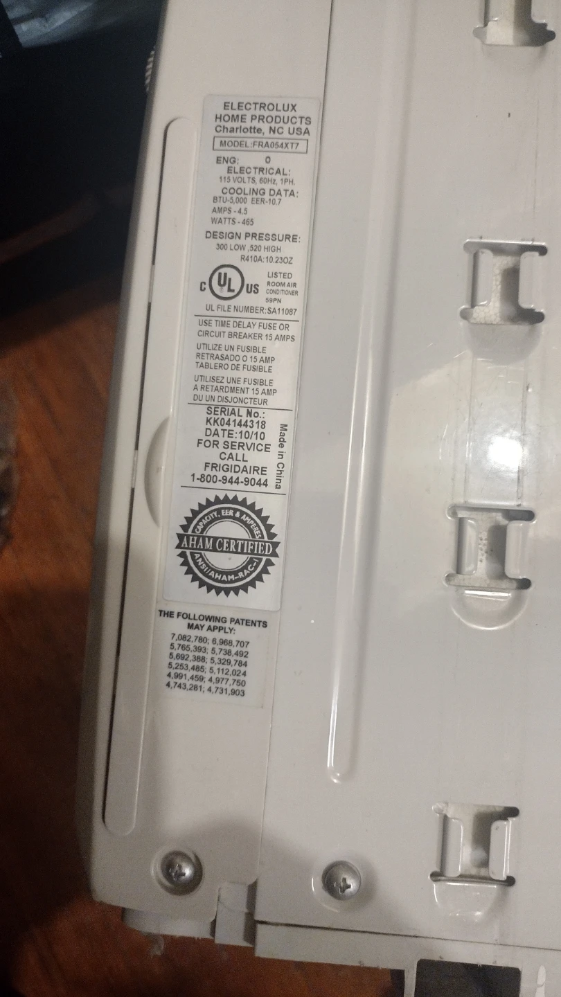 Electrolux Window Air Conditioner FRA084X17