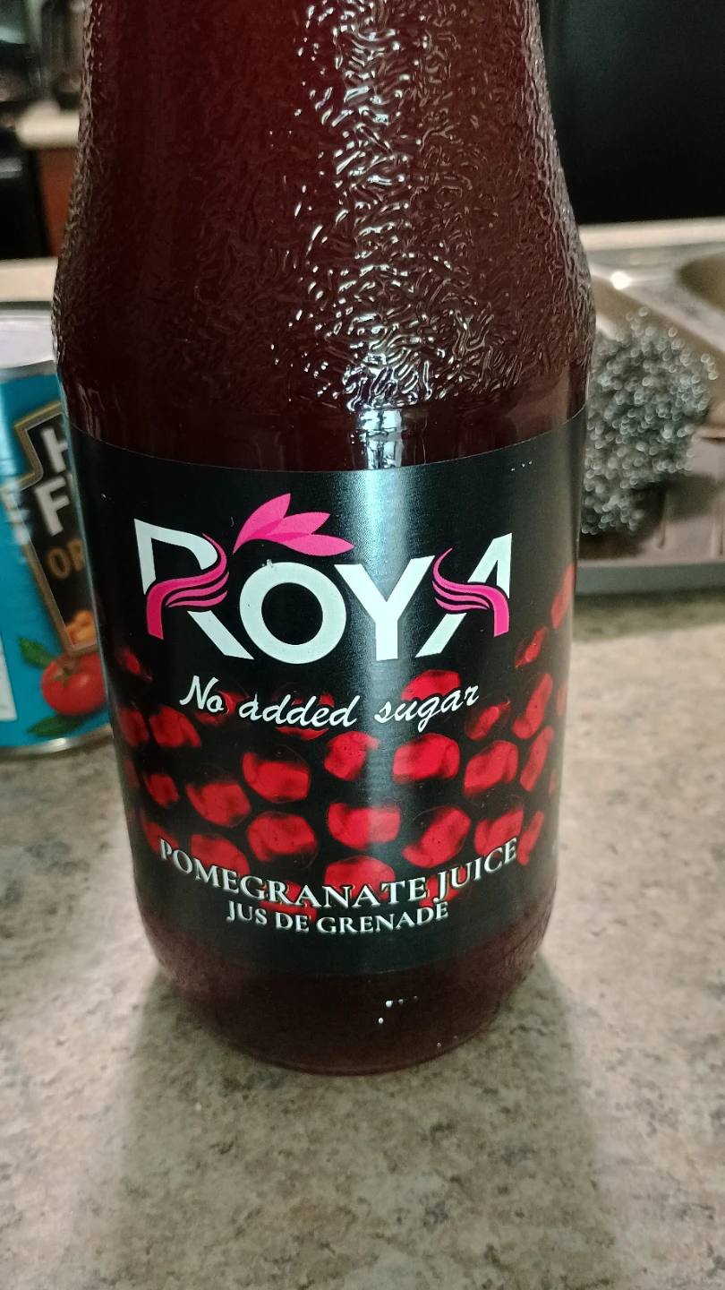 ⚽  ROYA No Added Sugar Pomegranate Juice