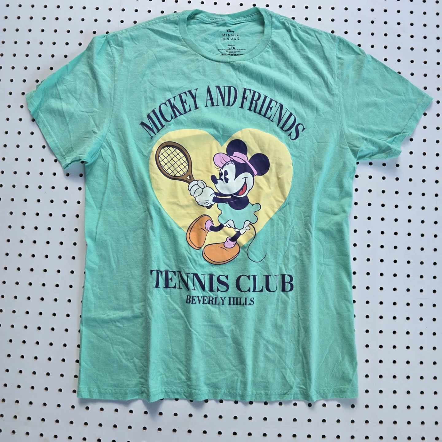Disney Minnie Mouse Tennis Club T-Shirt - Size L - Turquoise - photo 2