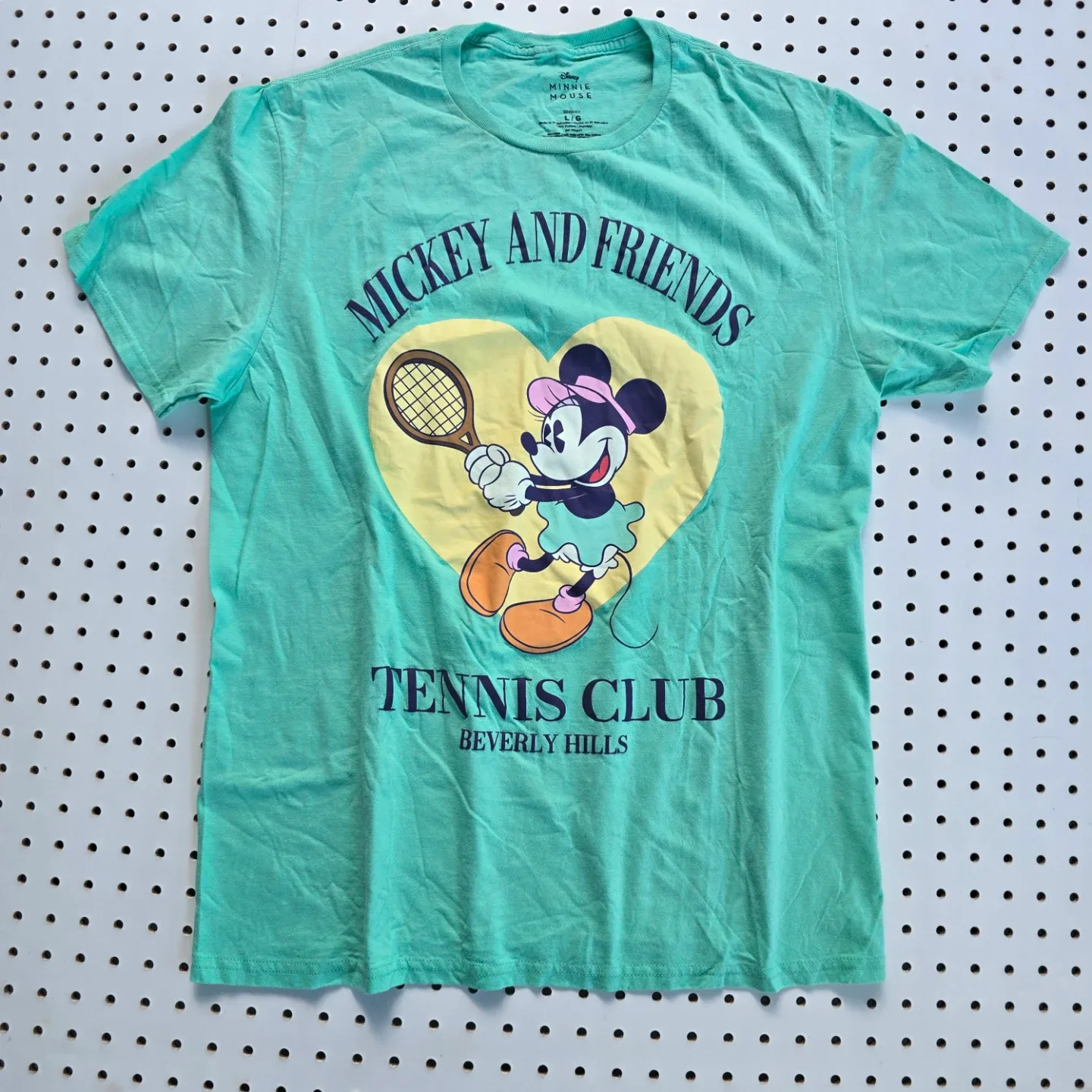 Disney Minnie Mouse Tennis Club T-Shirt - Size L - Turquoise - photo 2