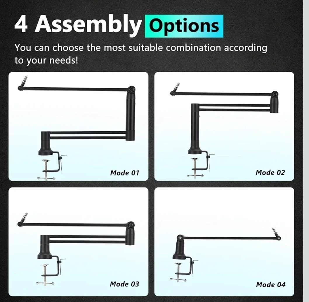 Microphone Boom Arm Desk Mount - photo 3