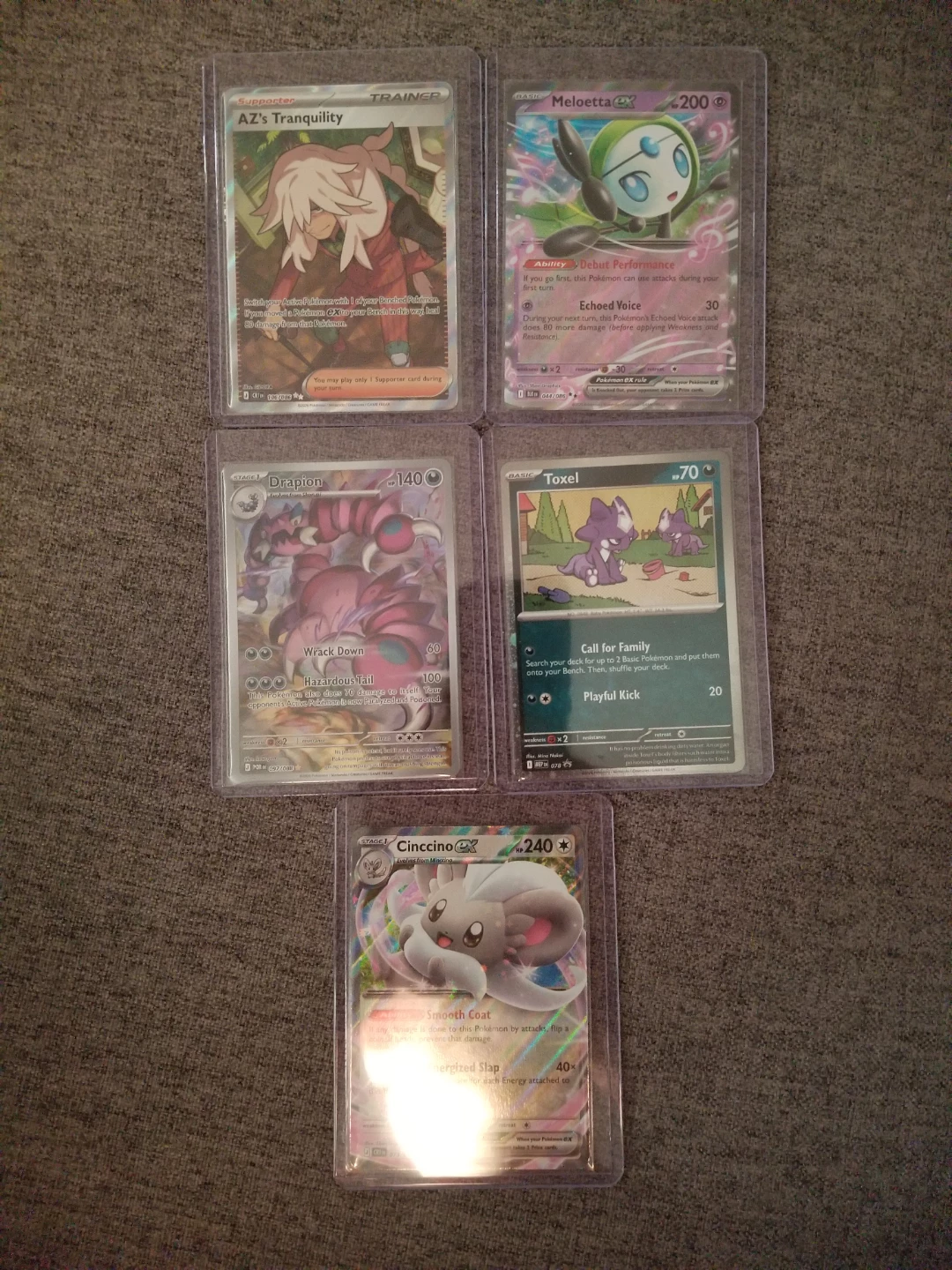 Pokémon- AZ's Tranquility, Meloetta, Drapion, Toxel, Cinccino