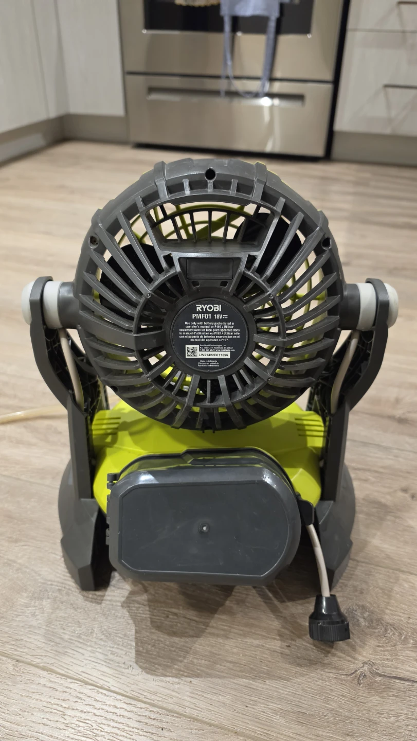 RYOBI 18-Volt ONE 2-Speed Bucket Top Misting Fan (Tool Only) - photo 2