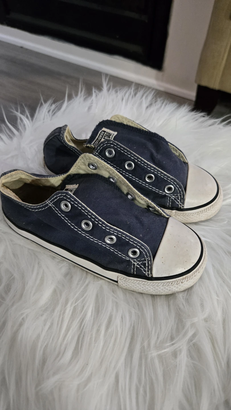 Converse All Star Navy Canvas Shoes Toddler Size 10