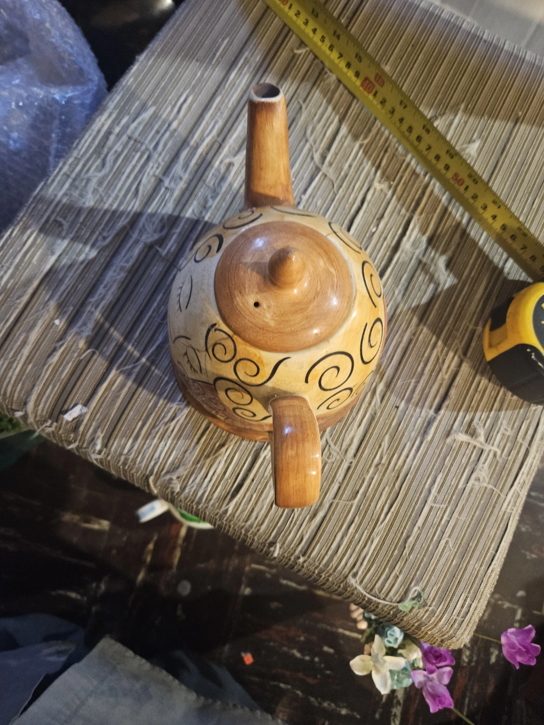 Ceramic Teapot with Swirl Design - photo 4