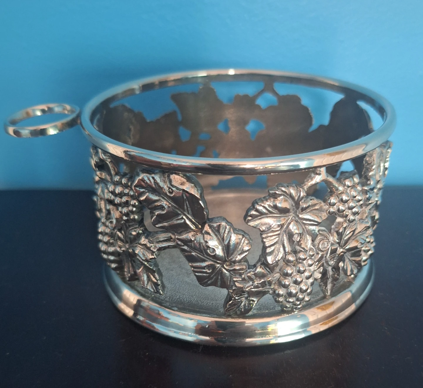 Vintage Silver Plated Wine Bottle Holder