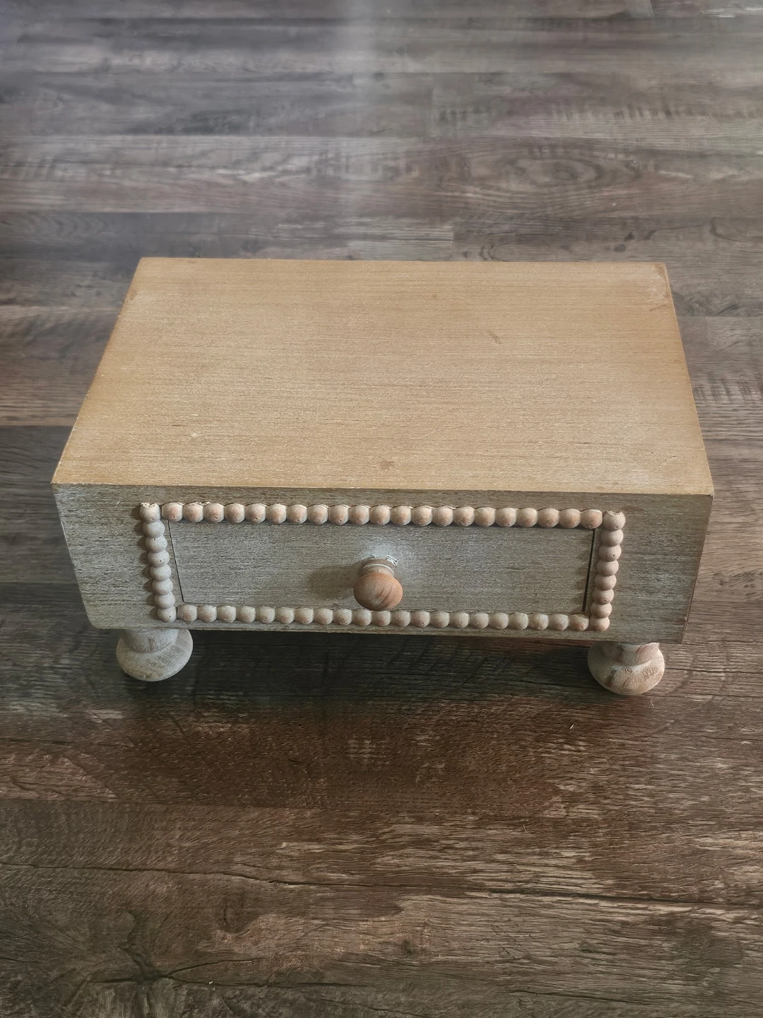 Wooden Storage Box with Drawer