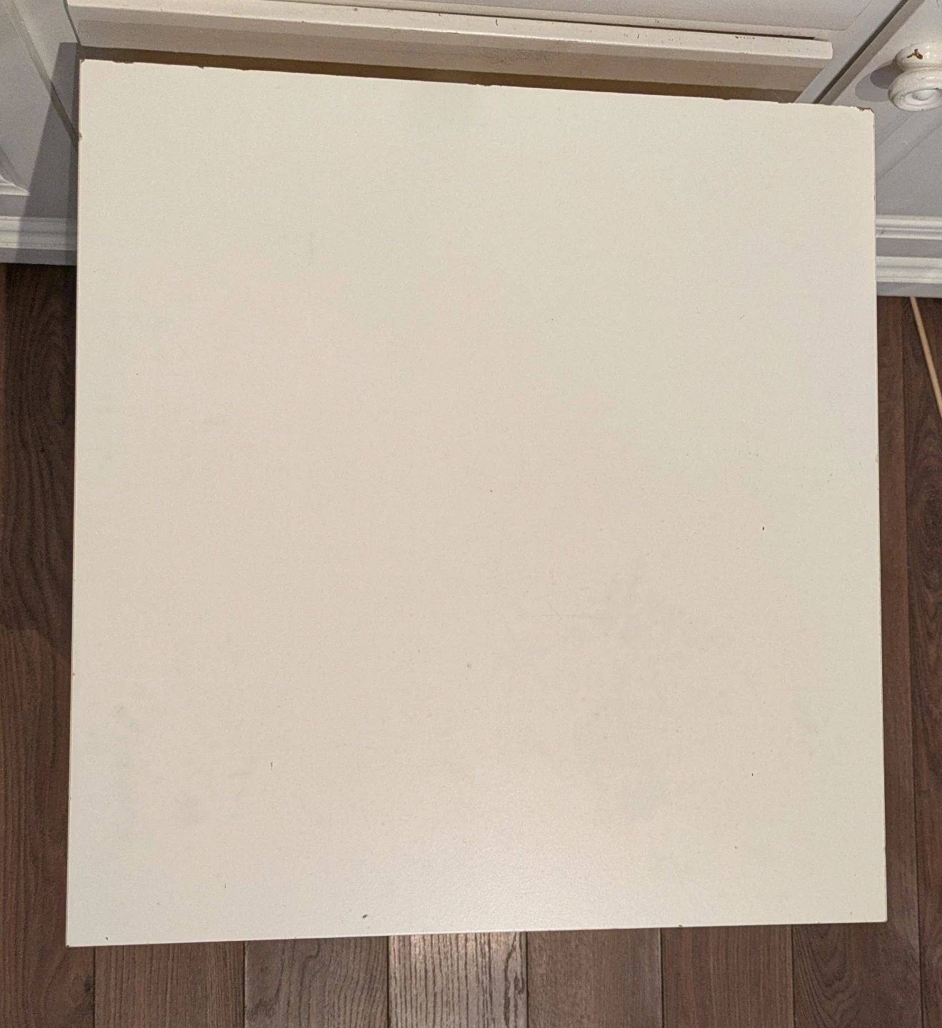 White Nightstand with Drawer - photo 4