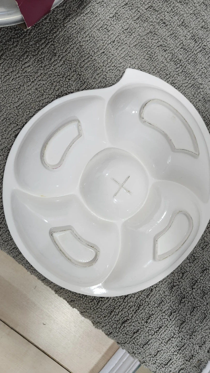 White Divided Serving Platter - photo 2