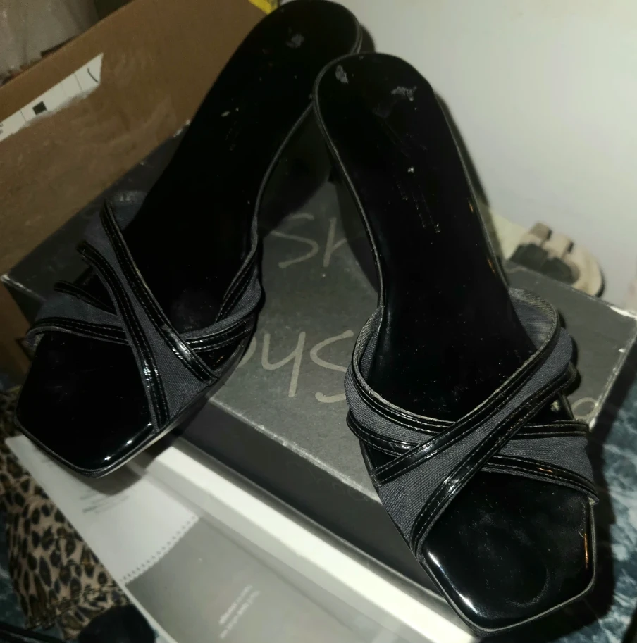 Gianetti Italian Black Wedge Sandals - photo 2