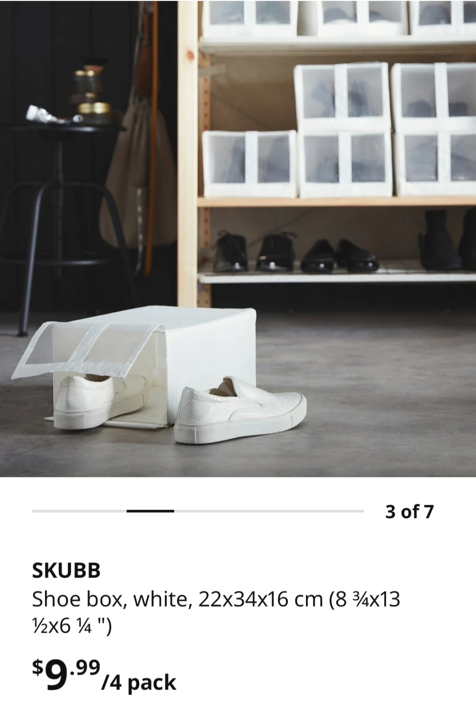 IKEA SKUBB Shoe Boxes (4-Pack)