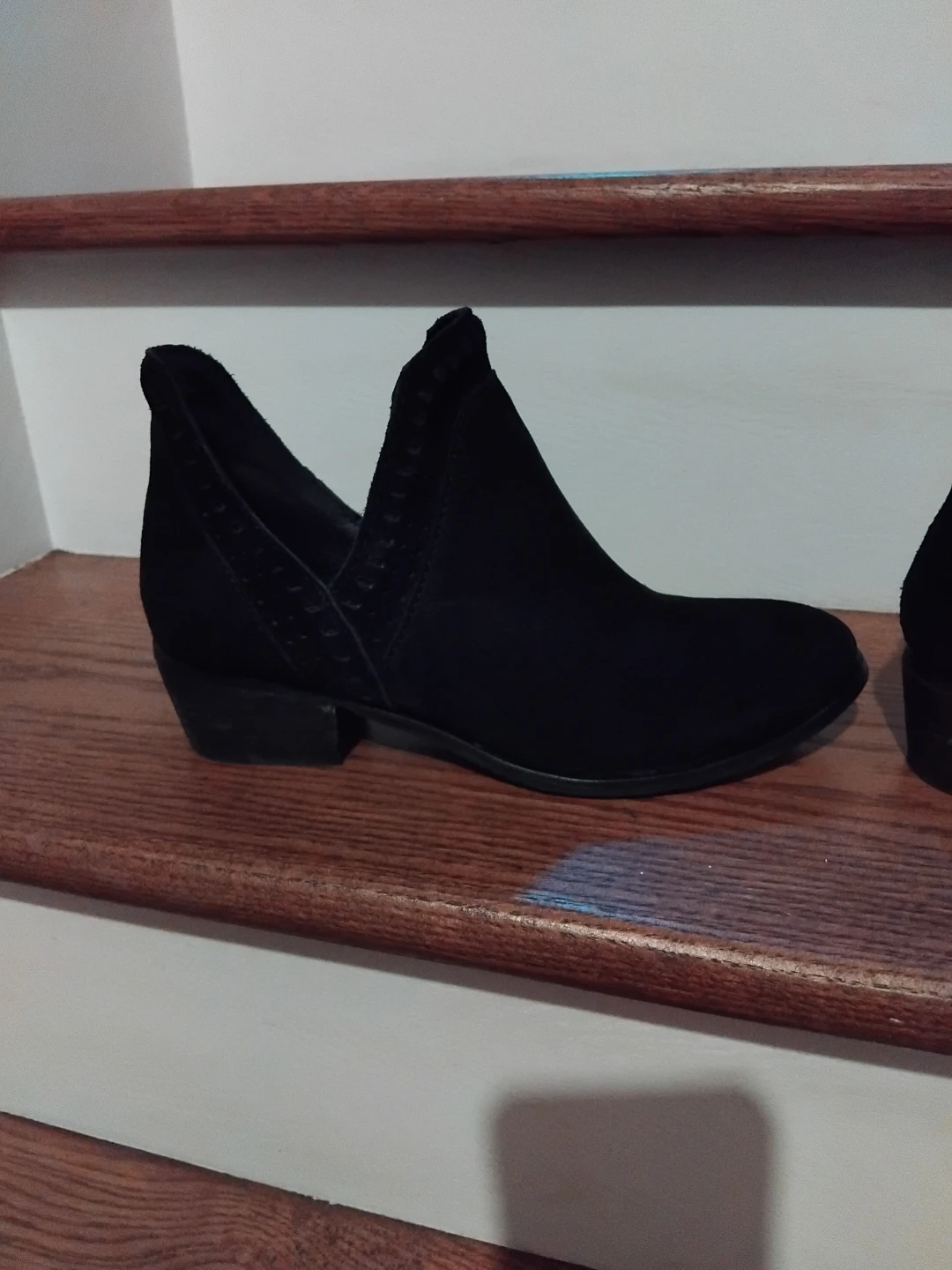Black Suede Ankle Boots - photo 2