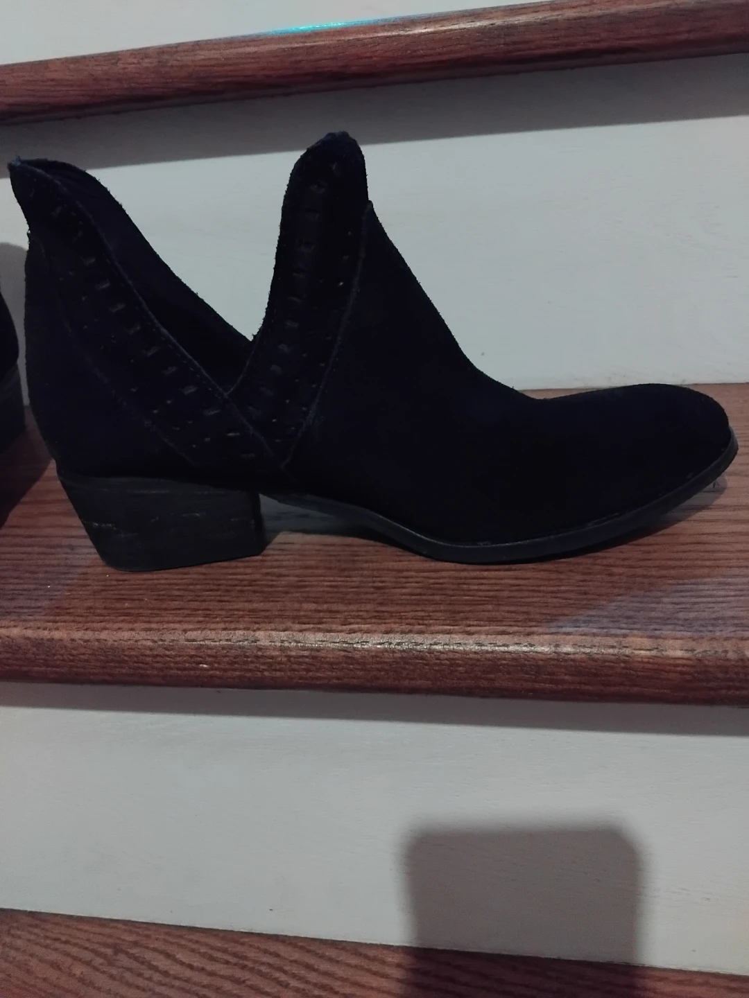 Black Suede Ankle Boots - photo 3