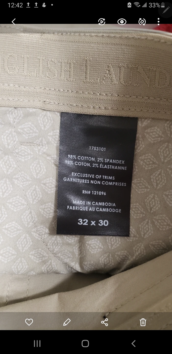 Brand new Mens English Laundry Khaki Pants - 32x30 - photo 4