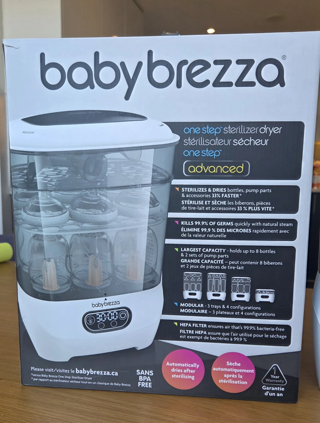 Baby Brezza One Step Sterilizer Dryer Advanced